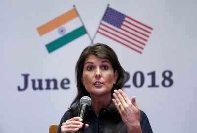 Nikki Haley talks tough on Iran import curbs, India may fall in line