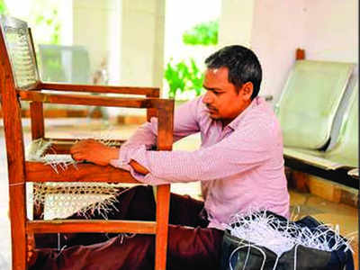 chair weaving plastic wire