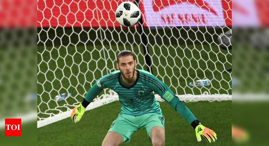 Fifa World Cup 2018 De Gea Carries Spain S Cross In Knockout Clash Vs Russia Football News Times Of India