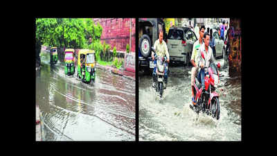 6.2 mm of rainfall floods streets, low lying areas in Agra, Mathura