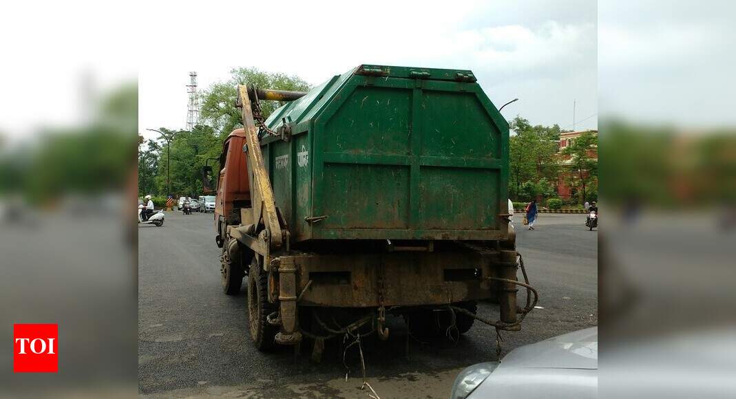 NMC Garbage Truck with no Number Times of India