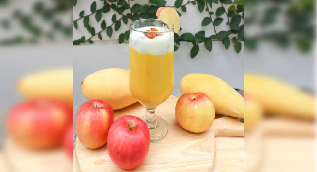 Mango Apple Smoothie Recipe How to Make Mango Apple Smoothie Recipe Homemade Mango Apple