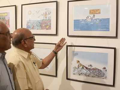 Cartoon exhibition inaugurated in Bengaluru