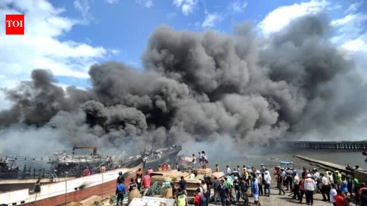Indonesia: Massive fire rips through Bali port, engulfs 40 vessels
