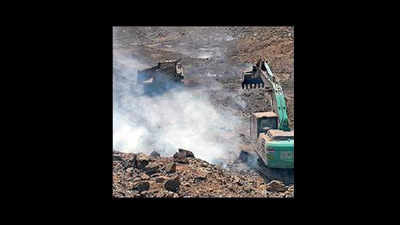 Lignite burning in Barmer mine may pose high risk