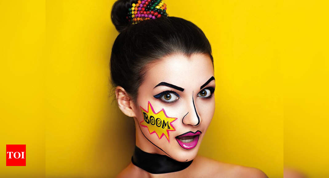 How Graffiti Face Paint Can Give Your Make Up An Edge Times Of India - Face Painting Paint In India