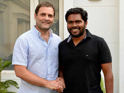 Rahul Gandhi discusses politics and films with Tamil director Ranjith, actor Kalaiyarasan