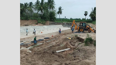 Andhra Pradesh government constructs over ten check dams across Kusa River