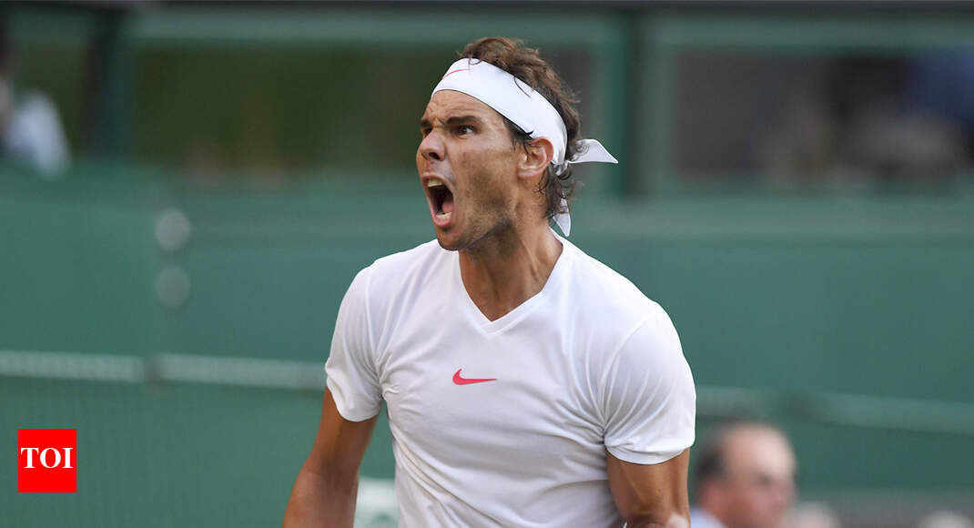 Wimbledon: Nadal to face Djokovic in semis after beating Del Potro in epic - Times of India