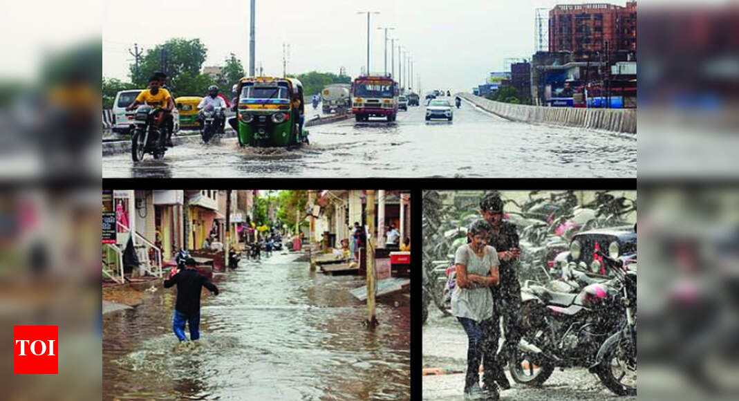 Rain Heavy rain brings Agra to standstill, massive traffic jams