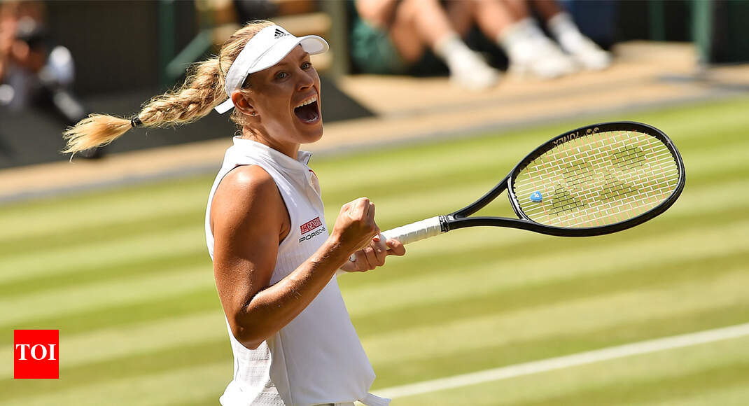 Kerber reaches Wimbledon final as Ostapenko self-destructs - Times of India