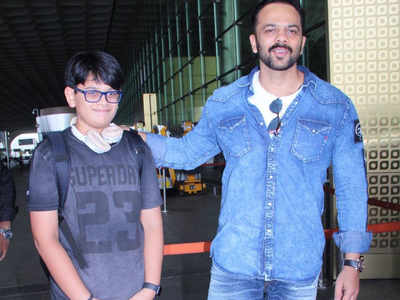 Photo: Rohit Shetty and son spotted at Mumbai airport as they leave for Argentina