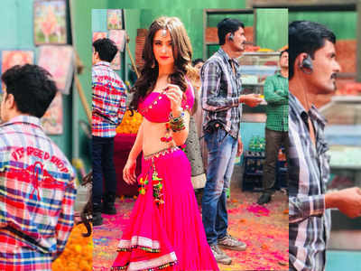 Photo: Sanjeeda Sheikh from the sets of 'Nawabzaade'