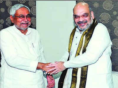 Nitish, Shah agree on early seat-sharing for Lok Sabha election | Patna ...