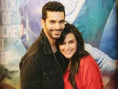 This sweet gesture of Angad Bedi made Neha Dhupia blush like a rose