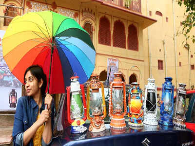 Lanterns become Jaipur artists’ monsoon muse