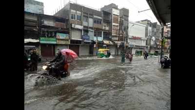 Vadodara water-logged after two hours of rain