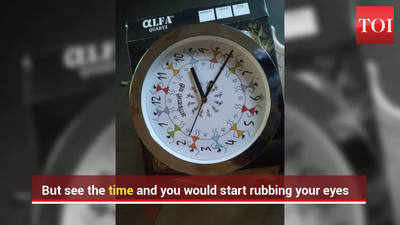 Amusing! Clocks that move in anti-clock wise direction