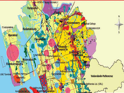 Kochi Land Use Map Kochi: How 'Smart' Is A City That Wades In Water? | Kochi News - Times Of  India