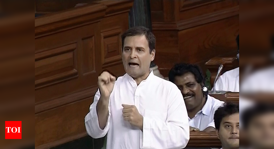 No Confidence Motion In Lok Sabha Top Quotes By Rahul Gandhi India News Times Of India 6486