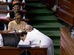 Rahul Gandhi hugs PM Modi after ending his speech