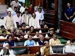 Rahul Gandhi hugs PM Modi after ending his speech