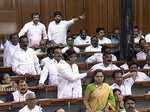 Rahul Gandhi hugs PM Modi after ending his speech