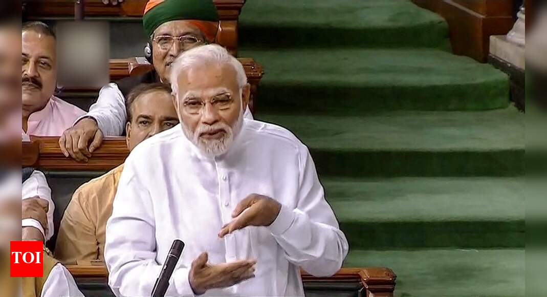 Modi speech on No confidence motion: Narendra Modi tears into Congress ...