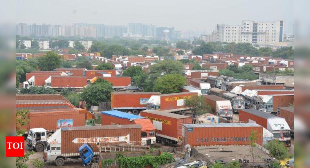 Brakes on as truckers go on strike in Gurugram, essential