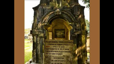 Heritage lotus symbol stolen from Charles 'Hindoo' Stuart's tomb at South Park Street Cemetery