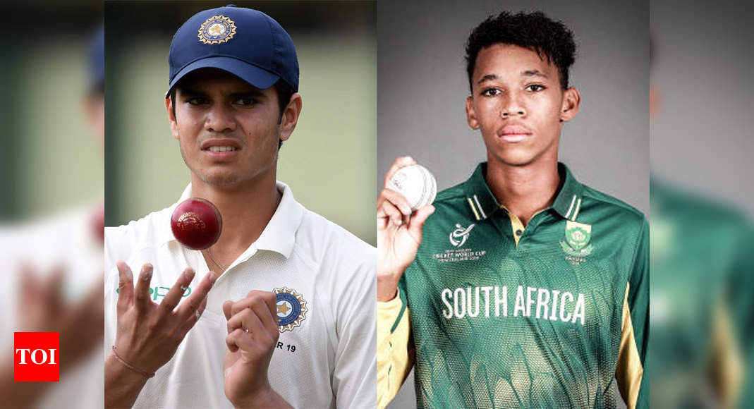 Thando Ntini Thando Ntini S Top Show Follows Arjun Tendulkar S Tough U 19 Debut Cricket News Times Of India