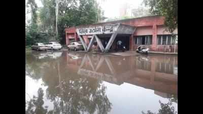 Industry centre flooded, staff fear it may collapse