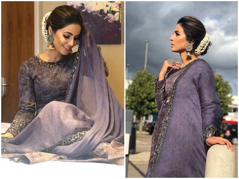 Hina Khan looks ethereal in her traditional avatar - Times of India