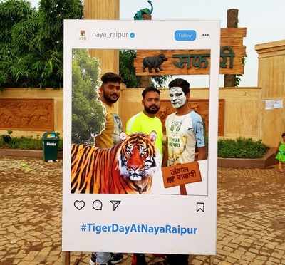 Tiger Day celebrated in Naya Raipur