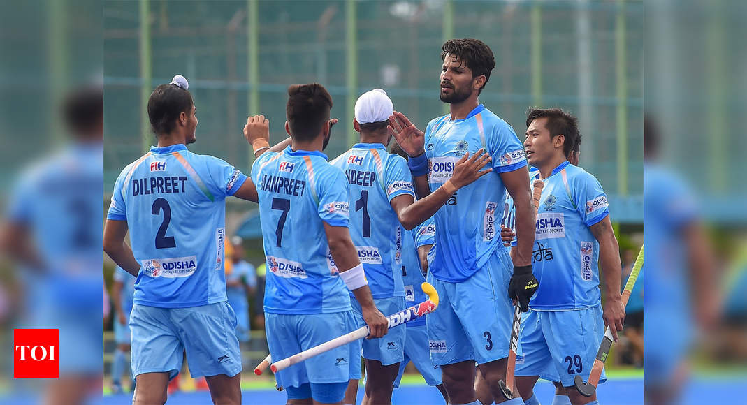 Indian Men's Hockey team going through high intensity training for the  Olympics