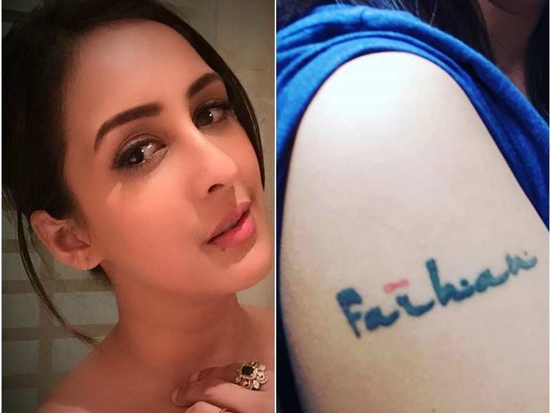 After Fuelling Separation Rumours Chahatt Khanna Flaunts Her Husband S Tattoo On Her Arm Times Of India