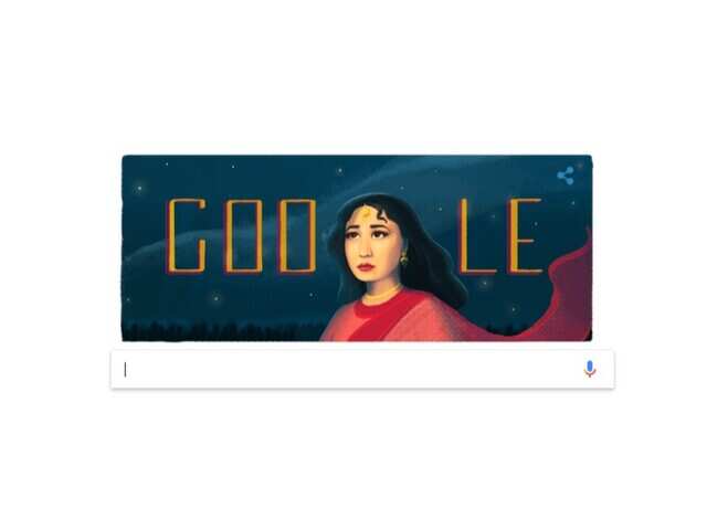 Google Doodle honours Meena Kumari on her 85th birth anniversary Google Doodle honours Meena Kumari on her 85th birth anniversary