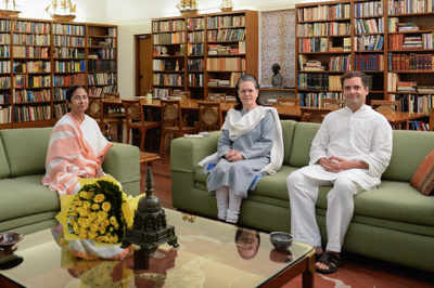 Mamata meets Sonia, says opposition united, no race for PM post