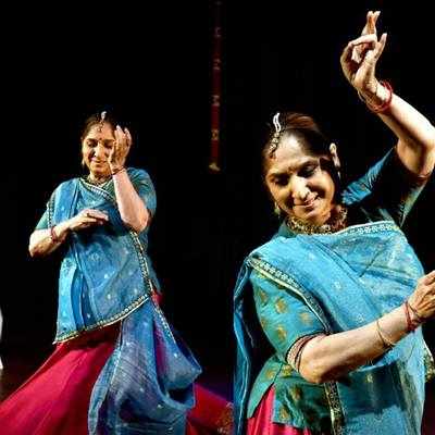 Kathak exponent Uma Dogra performs in Indore