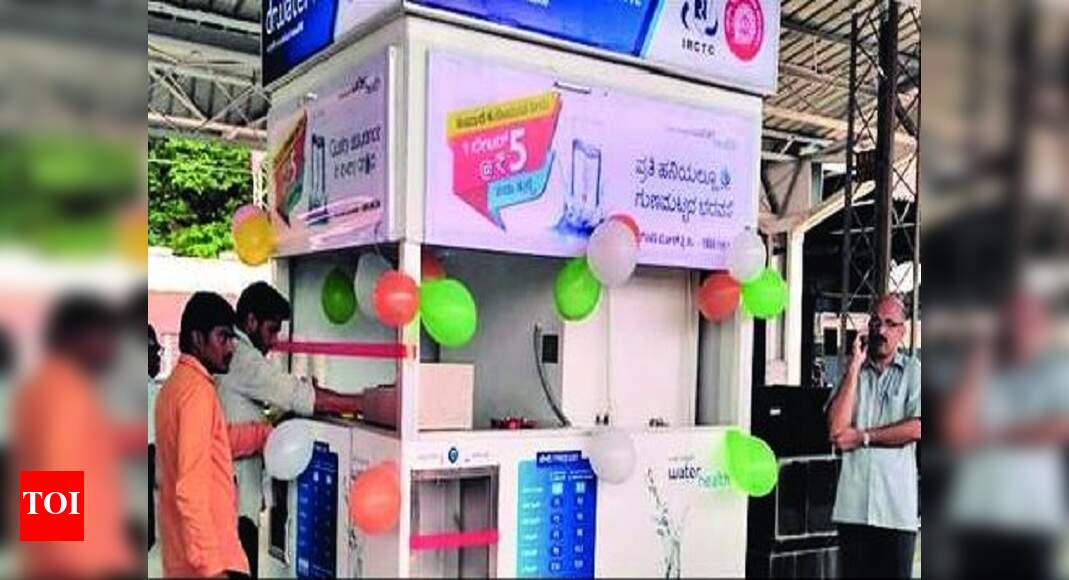 Water vending machines inaugurated at railway station Mangaluru News