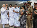 PM Modi arrives in Chennai