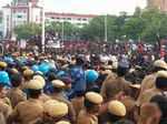 M Karunanidhi's funeral procession draws throngs of followers