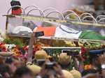 M Karunanidhi's funeral procession draws throngs of followers