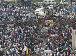 M Karunanidhi's funeral procession draws throngs of followers