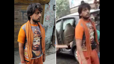 Delhi police make first arrest after ‘Kanwariyas’ vandalise car