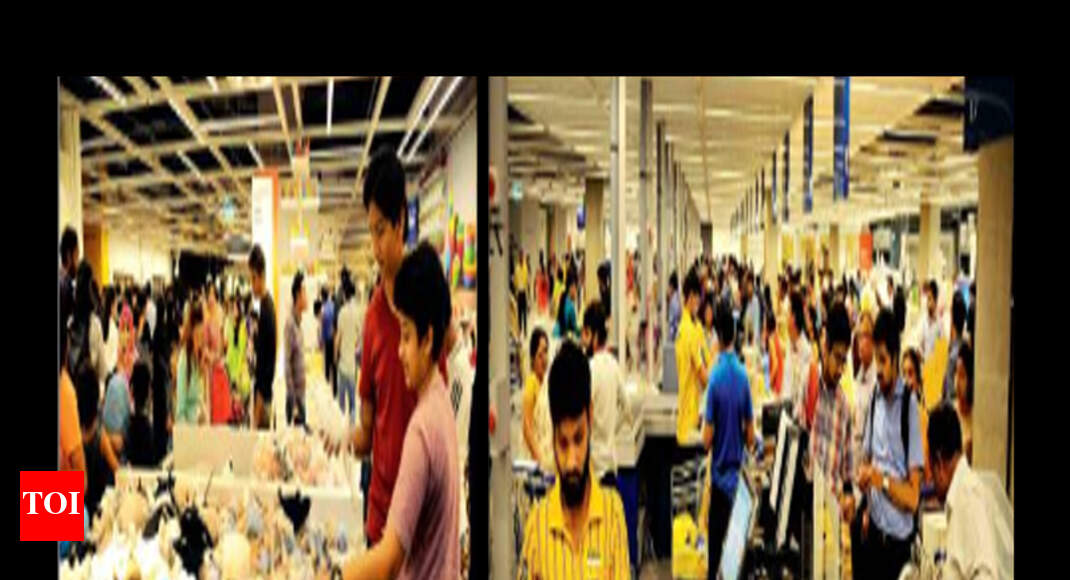 IKEA mania grips Hyderabad Over 40,000 shoppers flood store, help ring