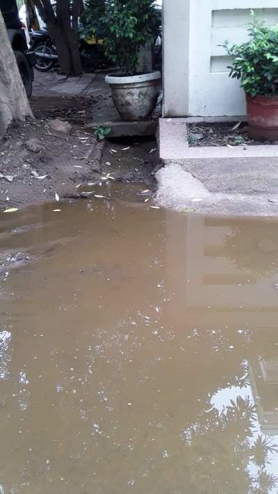 Blocked drain in Kalkaji D block