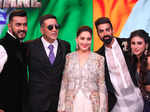 Akshay Kumar and Mouni Roy pose with Shashank Khaitan, Madhuri Dixit-Nene and Tushar Kalia