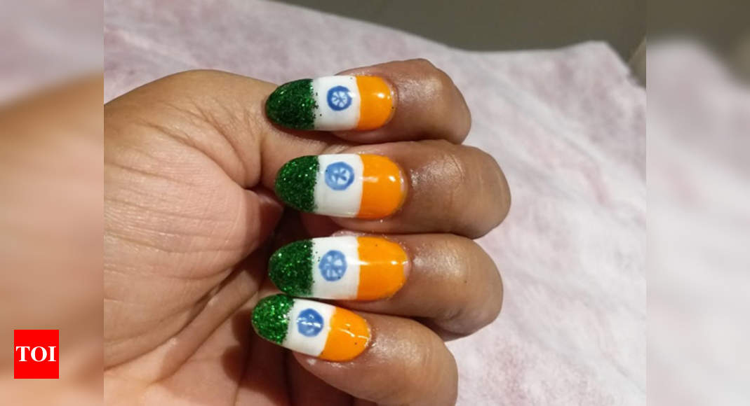 Indian Independence Day Inspired Nailart - Step by Step Tutorial | No-tool  Nailart Tutorial | #BlogToFreedom