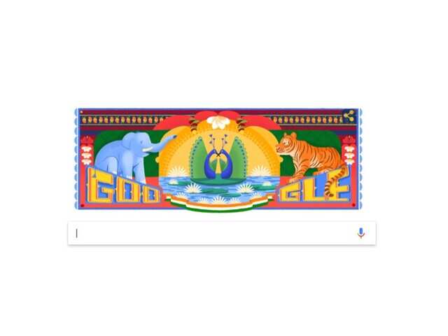 Google celebrates India's 72nd Independence Day with doodle Google celebrates India's 72nd Independence Day with doodle